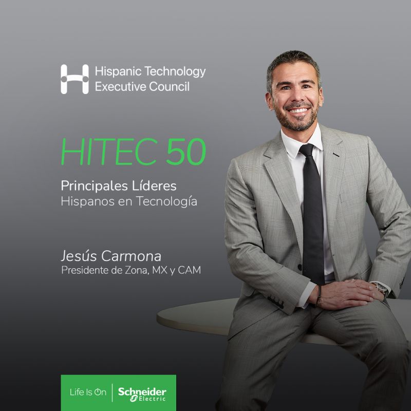 Incluyen a Jesús Carmona, de Schneider Electric, en lista de líderes hispanos en tecnología