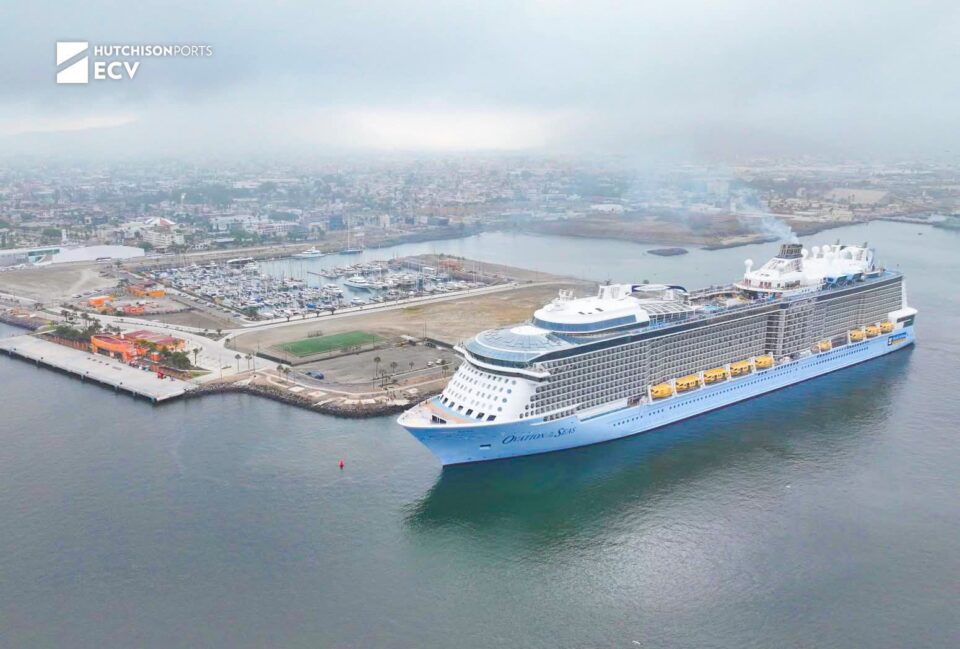 Hutchison Ports ECV recibe al crucero Ovation of the Seas, el más grande en atracar en la historia del puerto