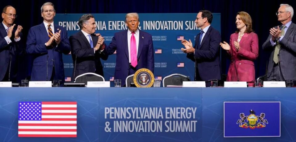 Donald Trump anuncia una inversión privada de 92,000 mdd en energía e innovación