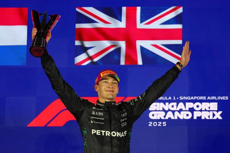George Russell conquista el Gran Premio de Singapur