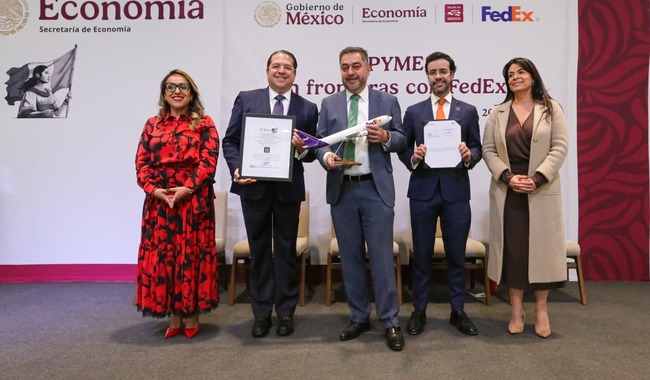 Secretaría de Economía y FedEx firman convenio para impulsar la competitividad exportadora de las Mipymes mexicanas