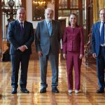 Sheinbaum se reúne con Carlos Slim y Francisco Cervantes; destacan perspectivas económicas positivas para México