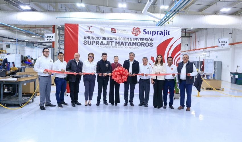 Suprajit México anuncia expansión en Matamoros con 800 nuevos empleos