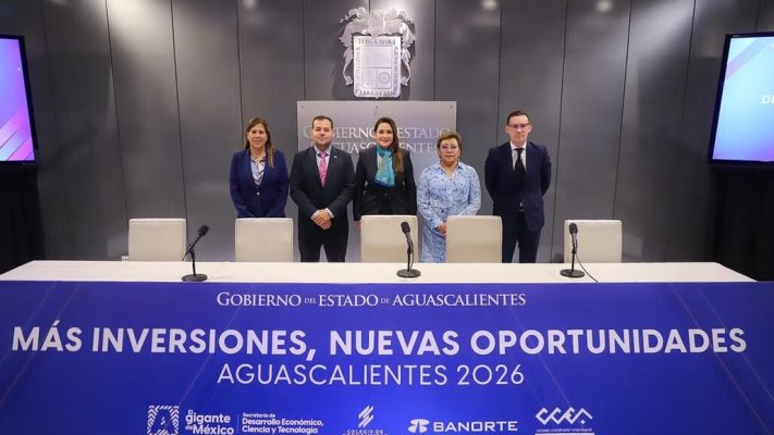 Aguascalientes anuncia 30 inversiones por más de 600 mdd y 8 mil empleos para 2026