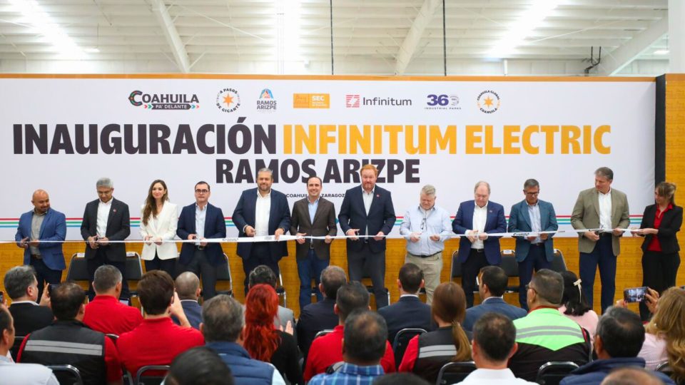Infinitum Electric inaugura planta en Coahuila para fabricar motores eléctricos de alta eficiencia