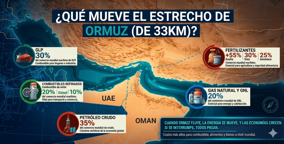 Estrecho de Ormuz: La arteria vital que sostiene la economía y la seguridad alimentaria global