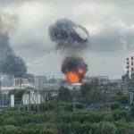 Moscú bajo fuego; Ucrania bombardea con drones refinería rusa
